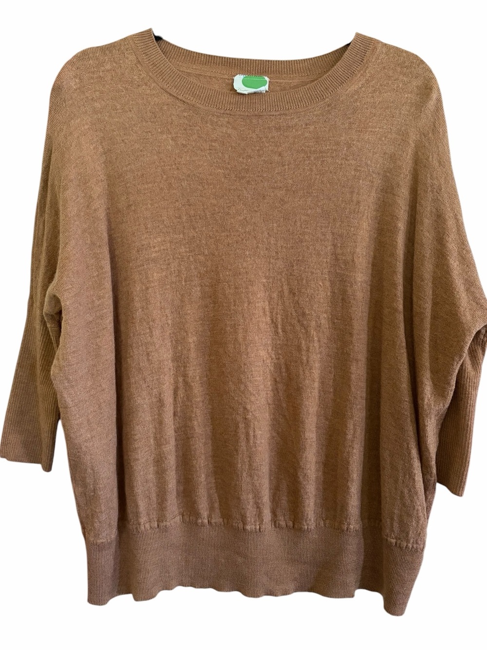 Anthropologie Camel Crewneck Sweater